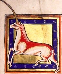 o que é um unicórnio bestiário de aberdeen cerca 1200