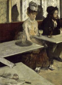 faça uma pausa Edgar Degas, Absinthe, 1875-1876, Musée d’Orsay, Paris, France.