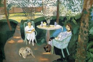 faça uma pausa Henri Matisse, Tea in the Garden, 1919, Los Angeles County Museum of Art, Los Angeles, CA, USA.